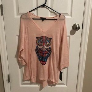 Woman’s shirt with owl